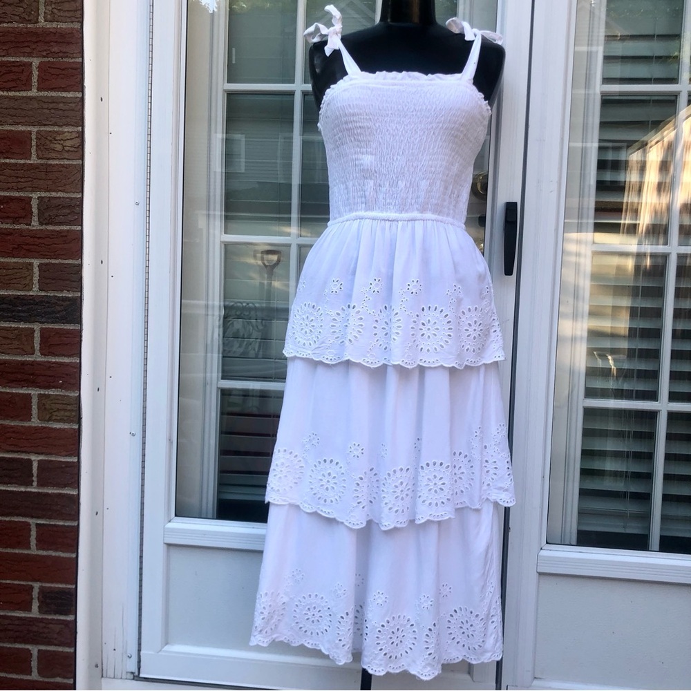 Jessica Simpson Cotton Ruffles Dress